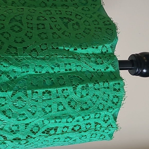 Antonio Melani green lace dress w/gold back zipper size 2 - Picture 6 of 8